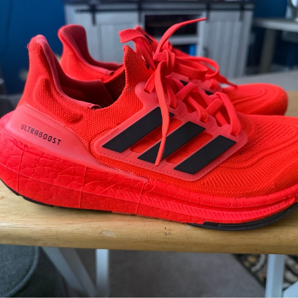 Adidas Kids Ultraboost Bright Red Sneakers